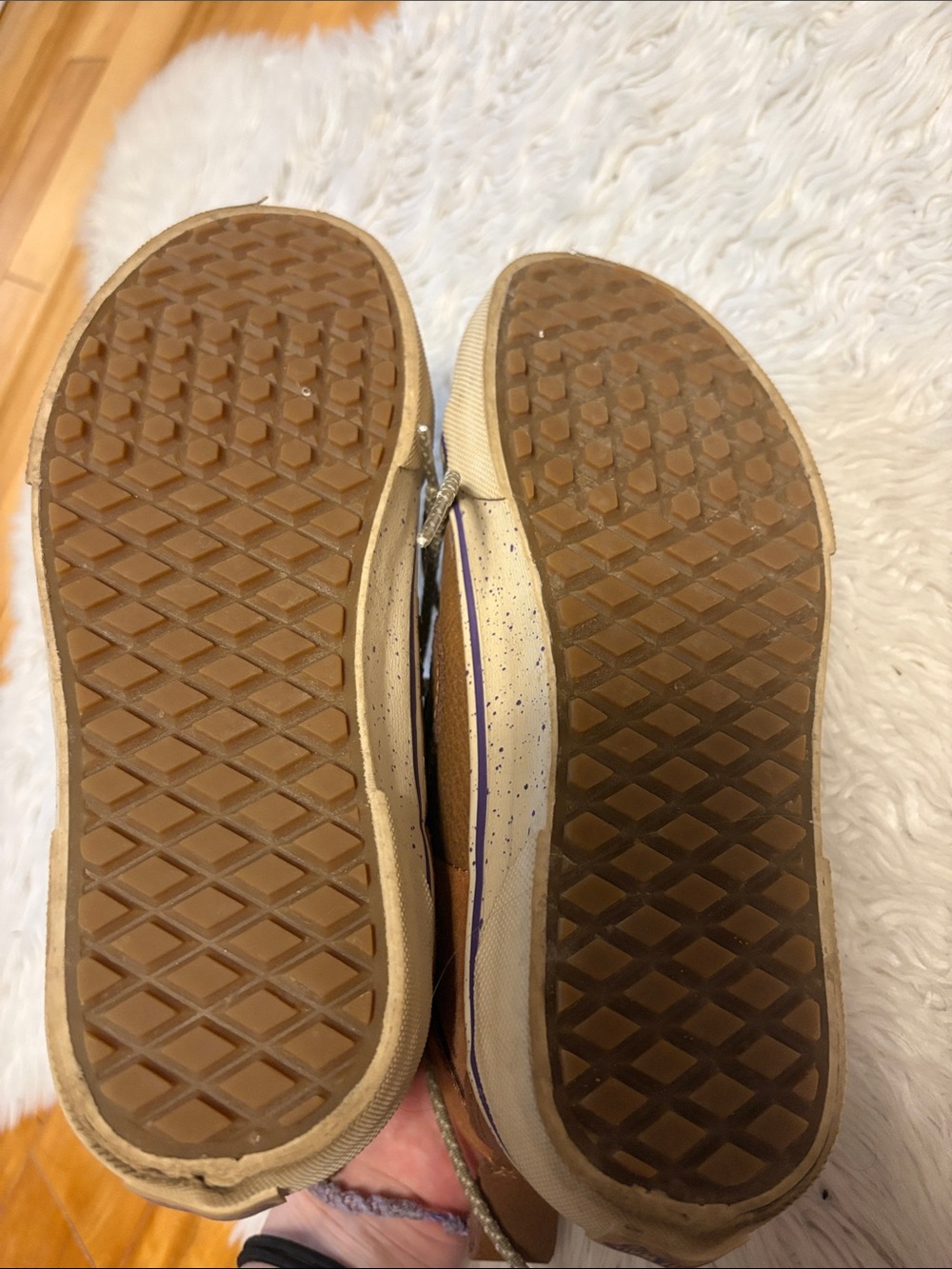 Vans Hana Beaman Tan/Brown High-Top Suede & Leather Sneakers - Picture 5 of 8